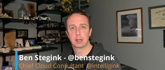Head of Ben Stegink, Cheif Cloud Consultant of Intelligink